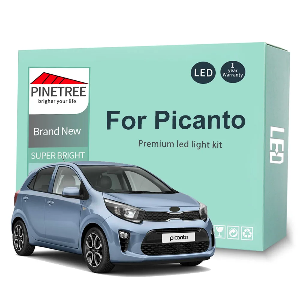Комплект светодиодного внутреннего освещения для KIA Picanto Morning 2004-2015 2016 2017 2018 2019 2020
