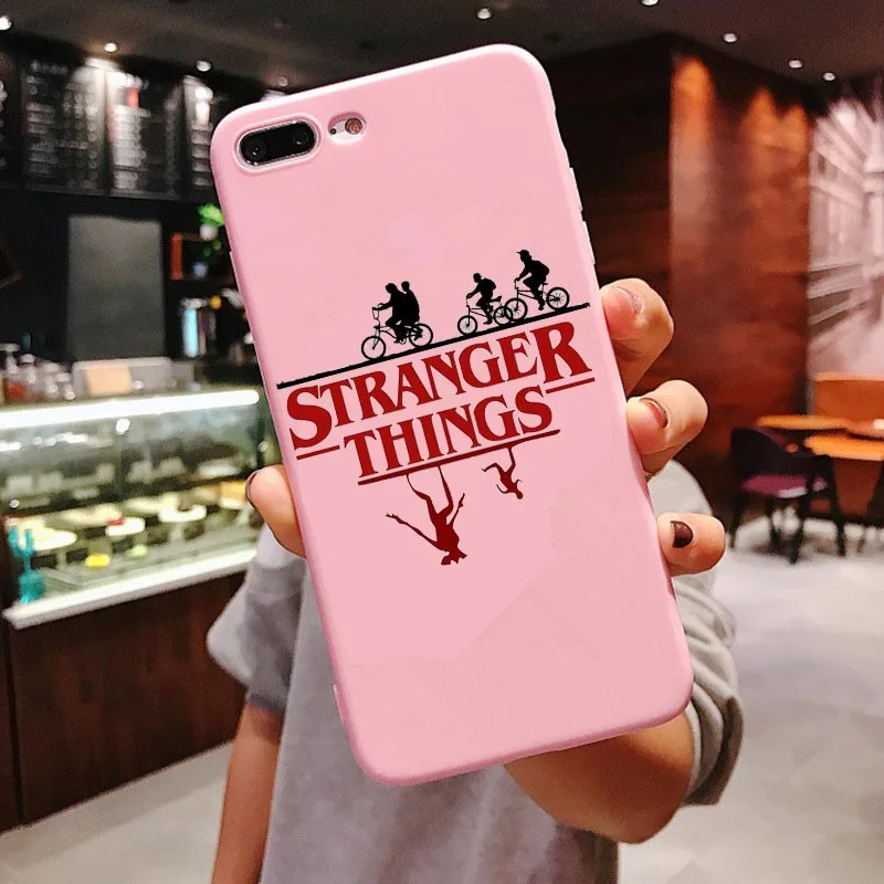 Американский Телевизор силиконовый чехол для iPhone X 6 6S Plus 7 8 Plus XS MAX XR странные вещи Сезон 3 конфеты розовый чехол для iPhone 11 Pro Max - Цвет: PINK TPU