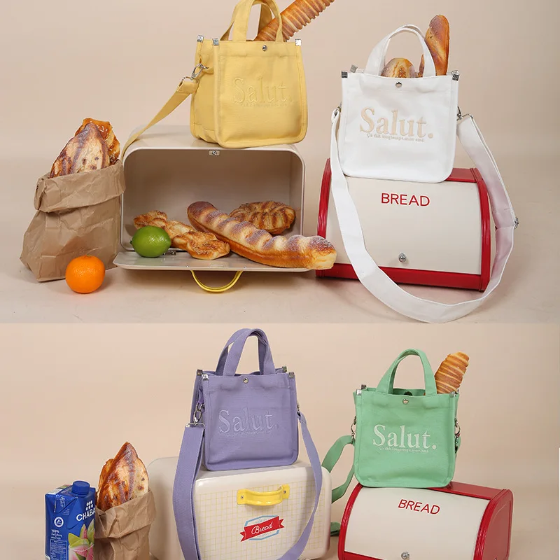 

Handbags for Women Messenger Bags 2019 New Female Casual Letters Printing Candy Color Canvas Bags Shoulder Bags Crossbody Bags
