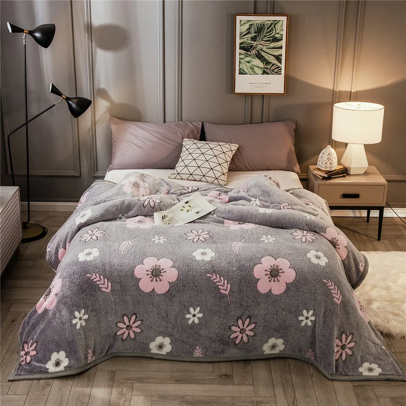 

Thin Flannel Blanket Winter Adult Soft Thick Sherpa Throw Blanket for Sofa Bed Couch Frazadas Mantas De Cama Cobertor