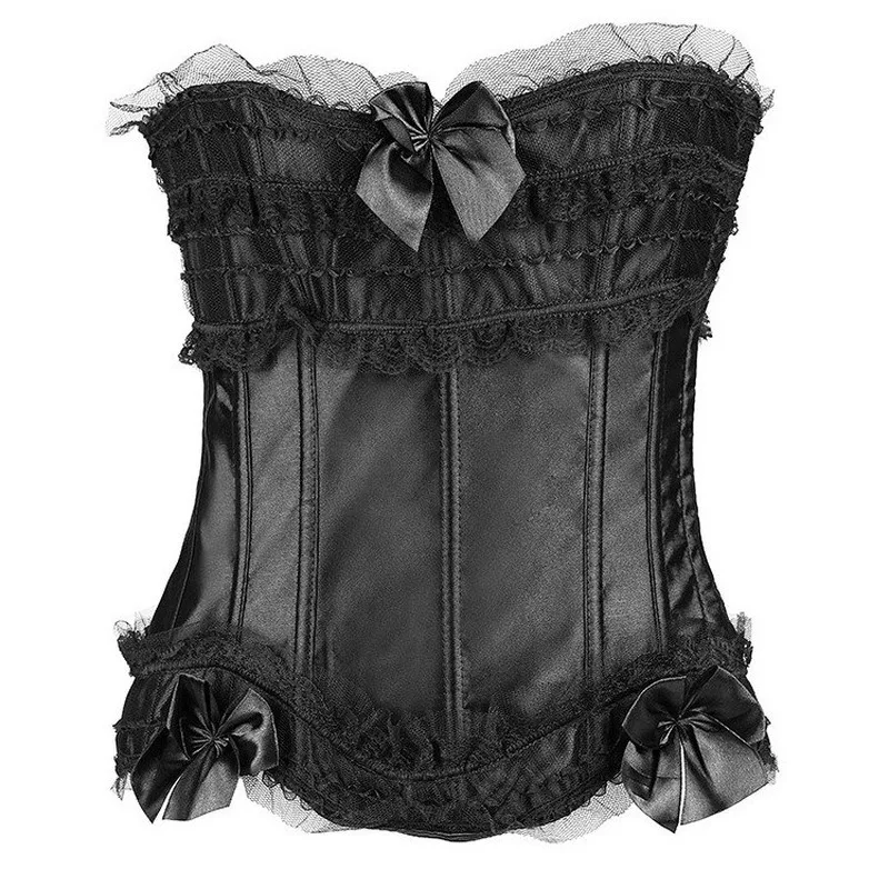 Боковой однобортный шнуровка Корсеты размера плюс Для женщин свадебные корсет S