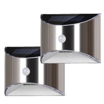 

2Pcs/Set LED Solar Powered Motion Sensor Night Lights Outdoor Patio Garden Lamp 667B