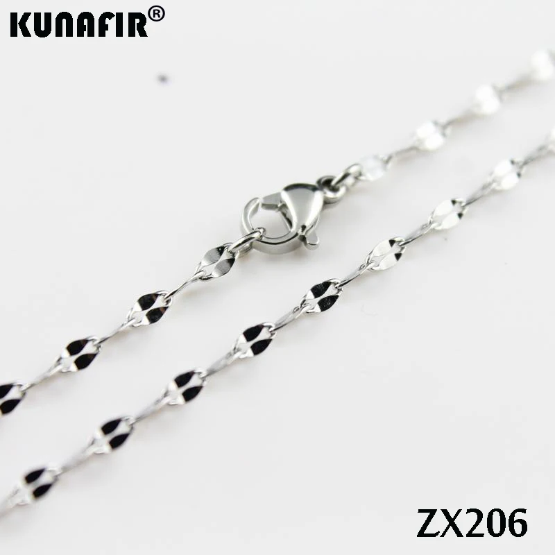 2 4 мм цепочка для губ ожерелье из нержавеющей стали модные ювелирные цепочки 10 шт