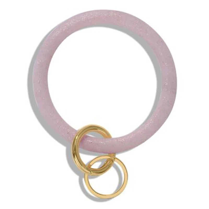Cpop модный силикагель браслет брелок-браслет кольцо для ключей мягкий силиконовый для ключа автомобиля держатель цепи женские аксессуары, бижутерия - Цвет: H