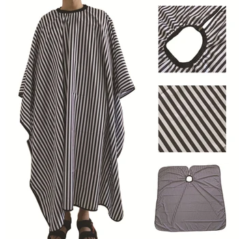 

Stripe Gown Barber Salon Hair Cutting Cape Hairdressing Hairdresser Cloth