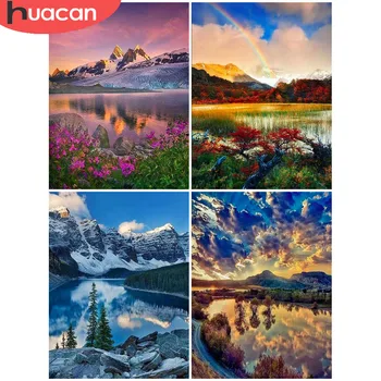 

HUACAN Full Square Diamond Painting 5D Landscape Embroidery Cross Stitch Diamond Art Paint Decorations For Home Gift