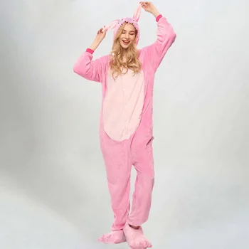 

LASPERAL Women Flannel New Casual Cartoons Homewear Female Polyester Long Pants Sleepwear Home Soft Suit Female Pajamas