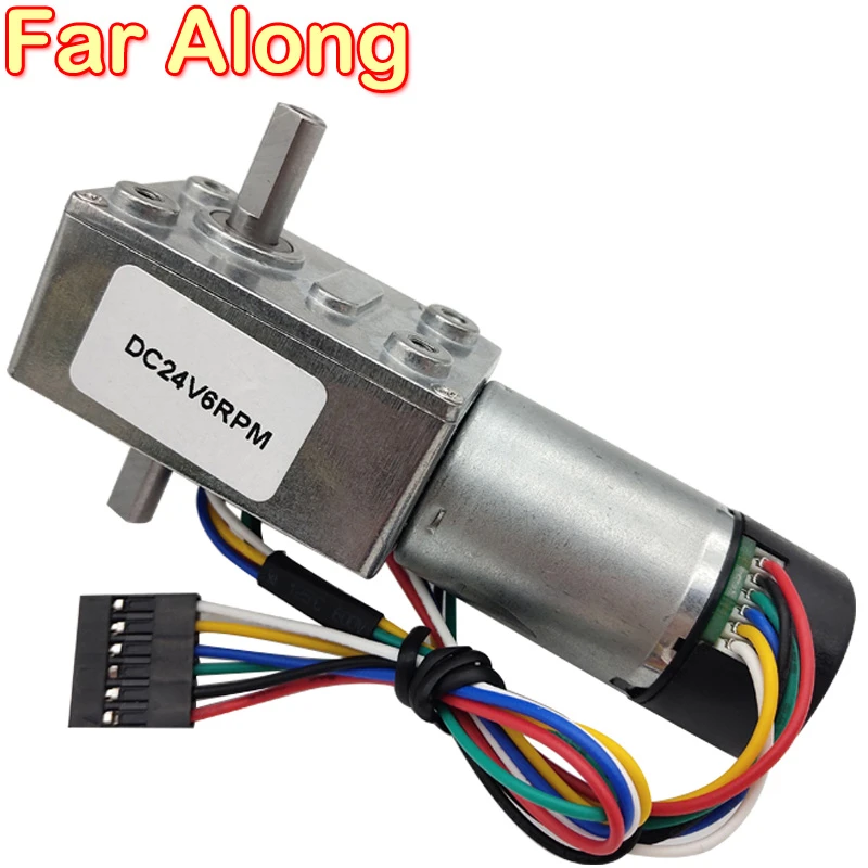 24V-40RPM DC 12/24V Brushless Worm Motor Speed Reduction Gear Motor 4~150Rpm for Robots Locks Motor Gear 24V-40RPM DC 12/24V Brushless Worm Motor Speed Reduction Gear Motor 4~150Rpm for Robots Locks Motor Gear