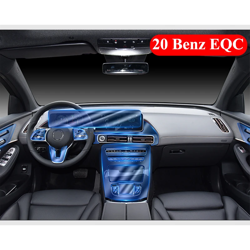 US $45.12 For Benz EQC 2020 TPU ScratchProof Anti Fingerprint Tough Sticker Car Dashboard Navigation Screen Protective Film High Quality