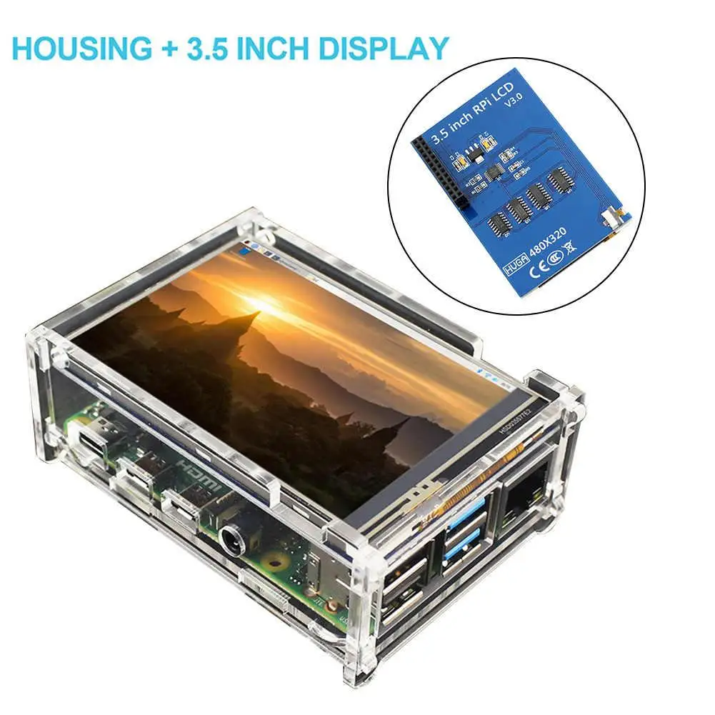 

New High-quality 3.5 Inch MHS LCD And Shell Display Touch Screen Monitor For Raspberry Pi 4B Support Wholesale
