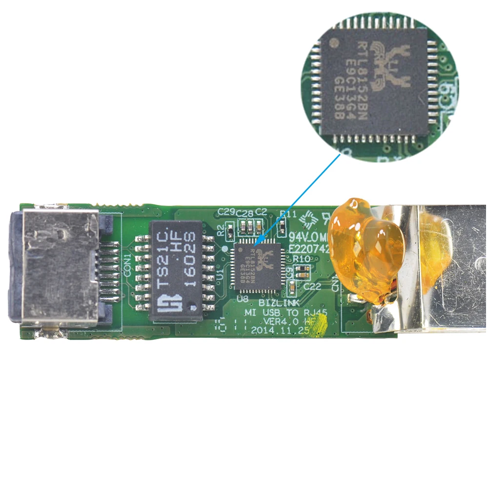 Loydia Adattatore di Rete USB 3.0 Tipo C a Gigabit Ethernet RJ45 LAN, 5