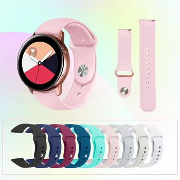 

20mm Sports Silicone Band For Samsung Galaxy Watch 42MM Sport Strap For Samsung Galaxy Watch Active Active2 40mm44mm Smart Watch