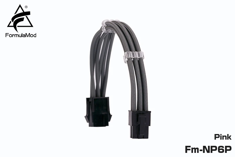 thumbnail image 1 of FormulaMod Fm-NP6P PCI-E 6Pin Power Extension Cable For Motherboard/GPU 6 Pin 18AWG Solid Color Extension Cables With Cable Comb, 1 of 5