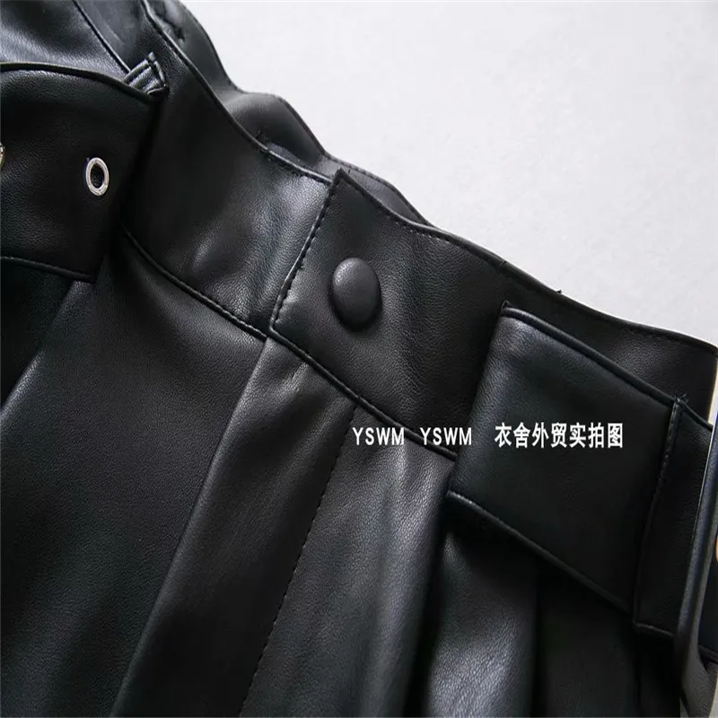 Рисунок 6 - Женские шорты с высокой талией из искусственной кожи