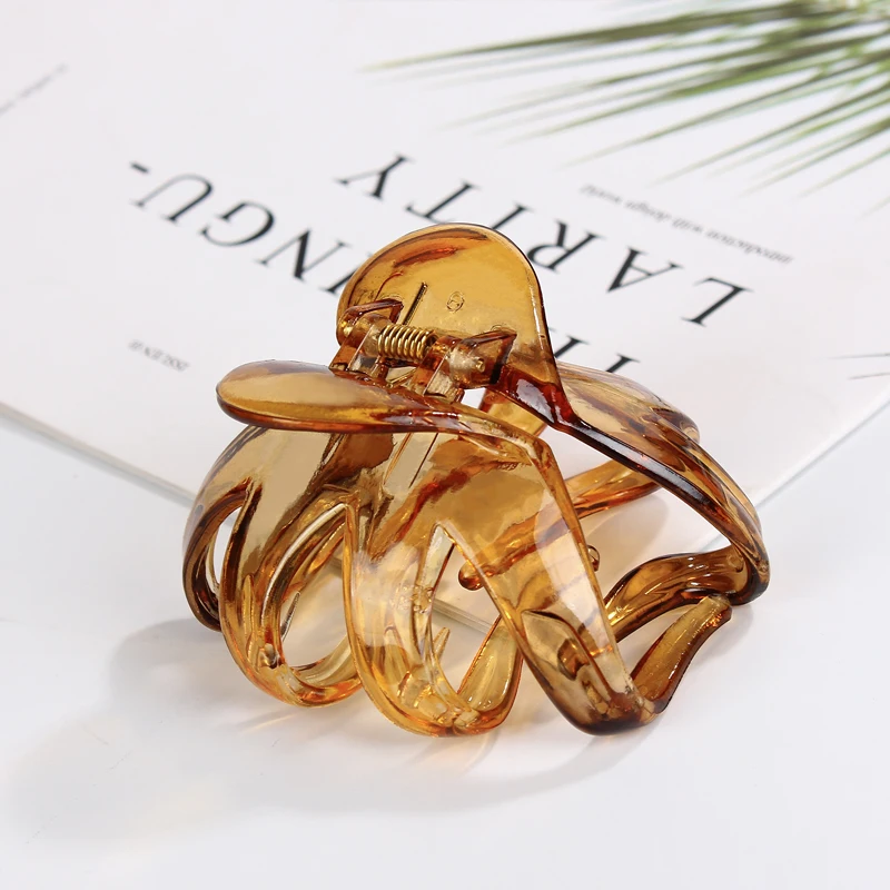 

Korean Style Women Lady Hair Claw Acrylic Hair Clips Barrette Crab Clamp Hair Pins Ornaments Women Hair Accessories