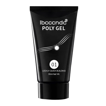 

ibcccndc 30ML Poly Gel Long-Lasting Finger Nail Crystal Jelly Camouflage UV Lamp Extension Gel UV&Led Lamp Acrylic