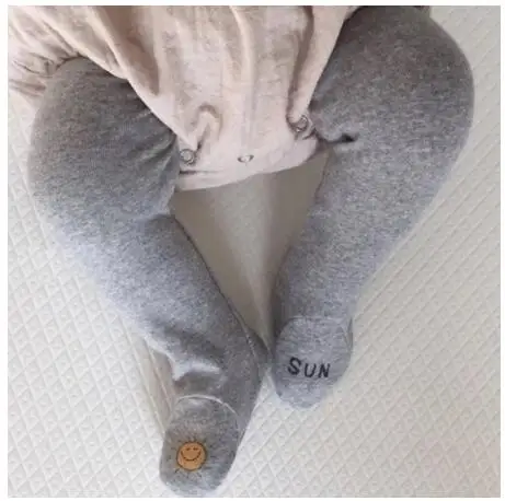 Grey socking Осенние комплекты одежды для маленьких мальчиков и девочек детский вязаный кардиган с длинными рукавами, свитер, пальто, комбинезоны, 24 месяца комплекты детской одежды - Цвет: Grey socking