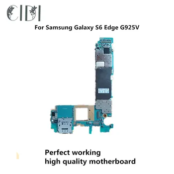 

CIDI Used Original Motherboard For Samsung Galaxy S6 Edge G925V Unlocked Mainboard Logic Board Tested Plate