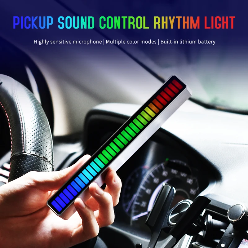 32led Voice-activated Pickup Rhythm Light Car Atmosphere Desktop