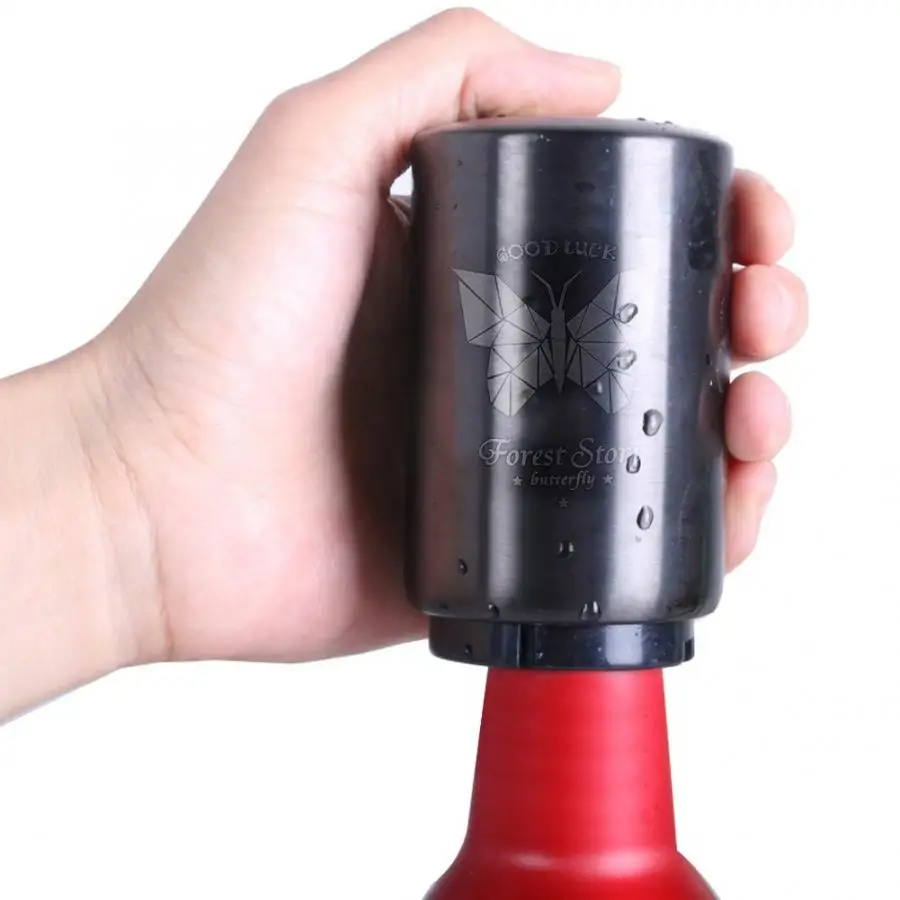 Portable Effortless Stainless Steel Pressing Beer Bottle Opener Cap Lid Remover Tool Home Multi Function Twist Bottle Opener