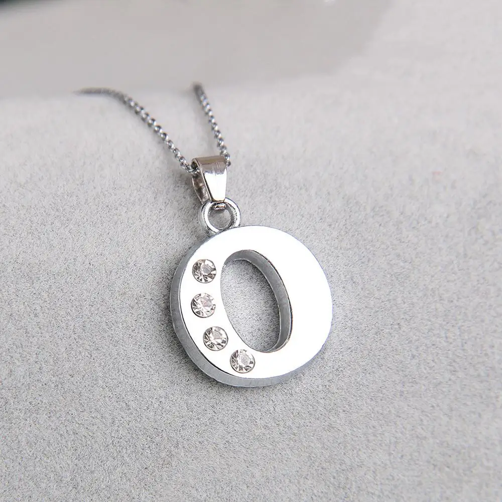 Буквы алфавит О кристалла болтаются Шарм Для DIY ожерелье браслет ювелирные