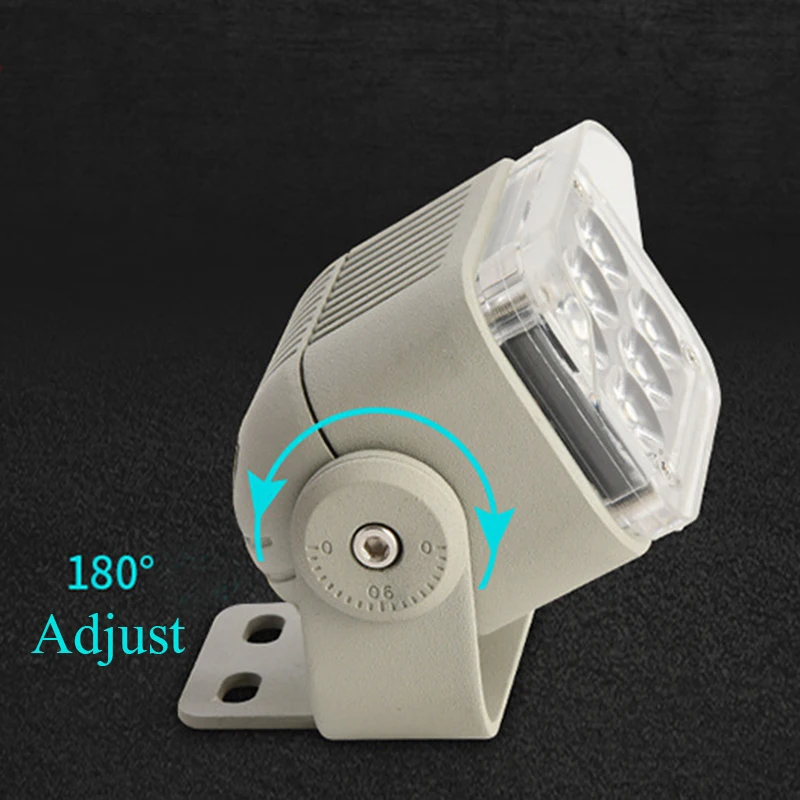 LED Machine Tool Work Light 24V 110V 220V Spotlight IP67 Waterproof Adjustment Base Garage Auto Repair CNC Laser Cutting Lathe