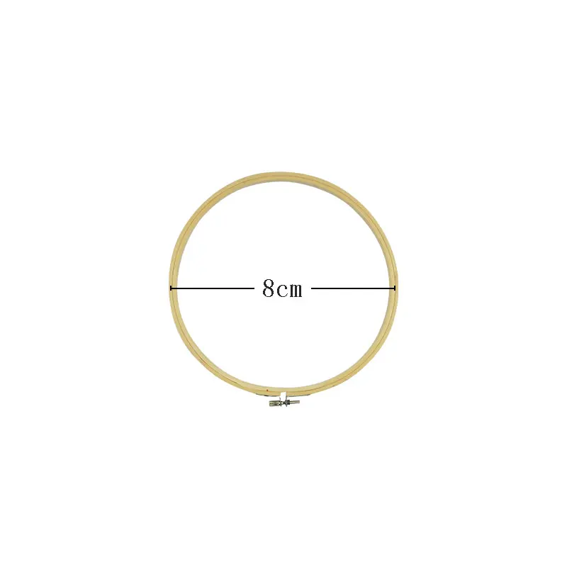 8-34 см мини деревянная вышивка крестиком бамбуковые обручи для набора кольцо вышивка обруч рамка большие Швейные Инструменты Аксессуары декор - Цвет: 8cm
