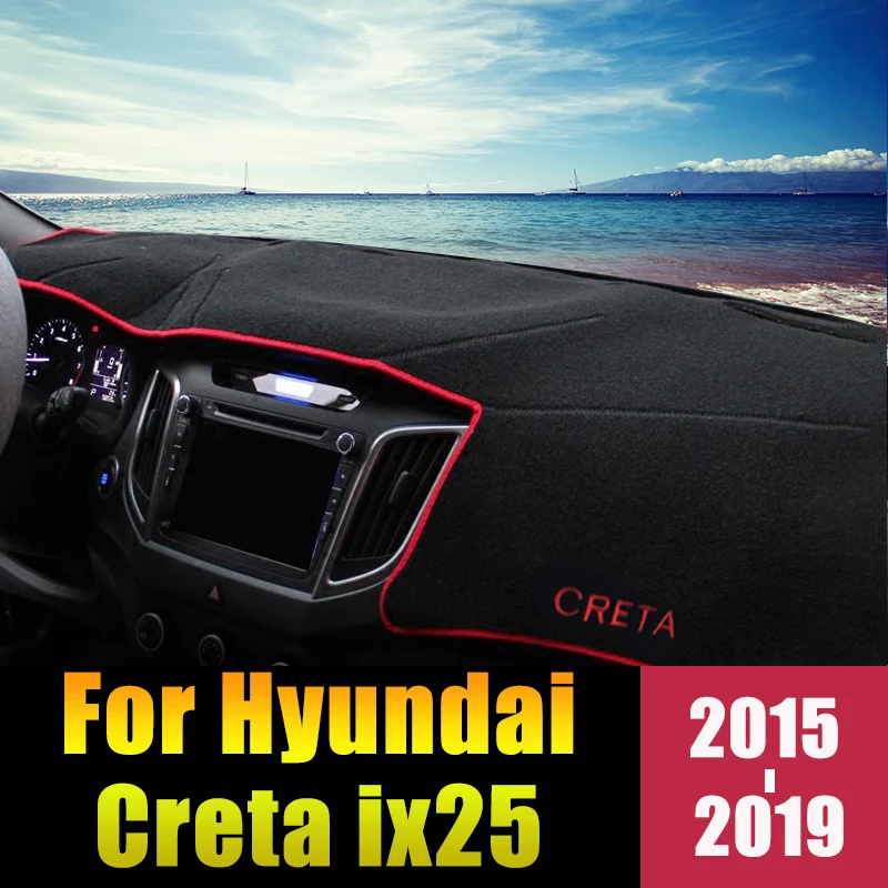Для hyundai Creta ix25 LHD/RHD приборной панели автомобиля Избегайте светильник колодки Инструмент платформа настольные коврики аксессуары