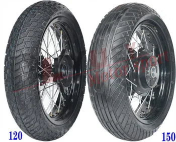 

3.0 17 4.25-17 120/70-17 150/60-17 Shineray 400 Aluminum Alloy Motorcycle Front Rear Spoke Wheel Rim Hub With Tires