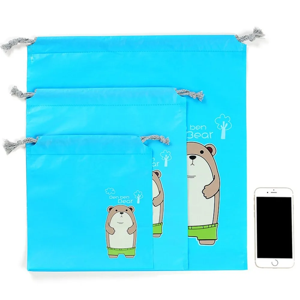 

Waterproof Clothes Shoes Drawstring Storage Bag Small Green