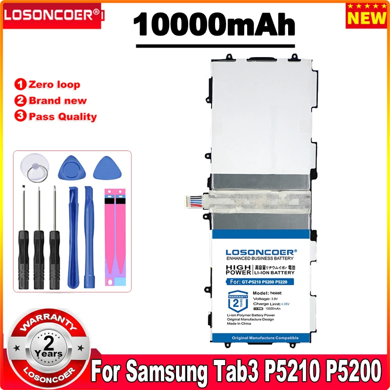 10000 мАч T4500K T4500C T4500E аккумулятор для Samsung Galaxy Tab 3 10 1 дюйма Φ P5200 P5220 P5213 бесплатные