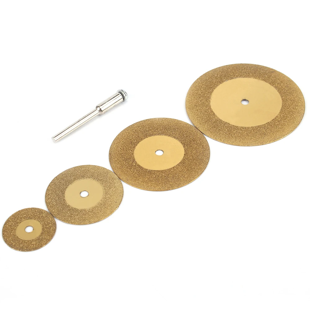 5 шт. 20-50 мм Мини алмазный режущий диск круговой шлифовальный круг для роторного инструмента 3 мм хвостовик делая слоты и прорези и для обрезки заподлицо