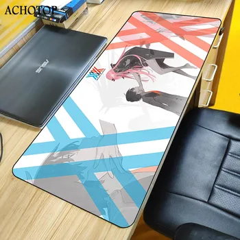 

Darling in the FranX Large Game Mouse Pad Lock Edge Anime Girl Computer Table Mat Natural Rubber Non-slip 900x400/600x300