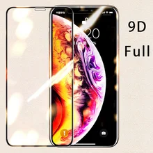 9D закаленное стекло для iPhone 7 8 Xr X Xs Max 6 6S Plus защита экрана на iPhone Xr X Xs Max 11 Pro защитное стекло клеевой чехол