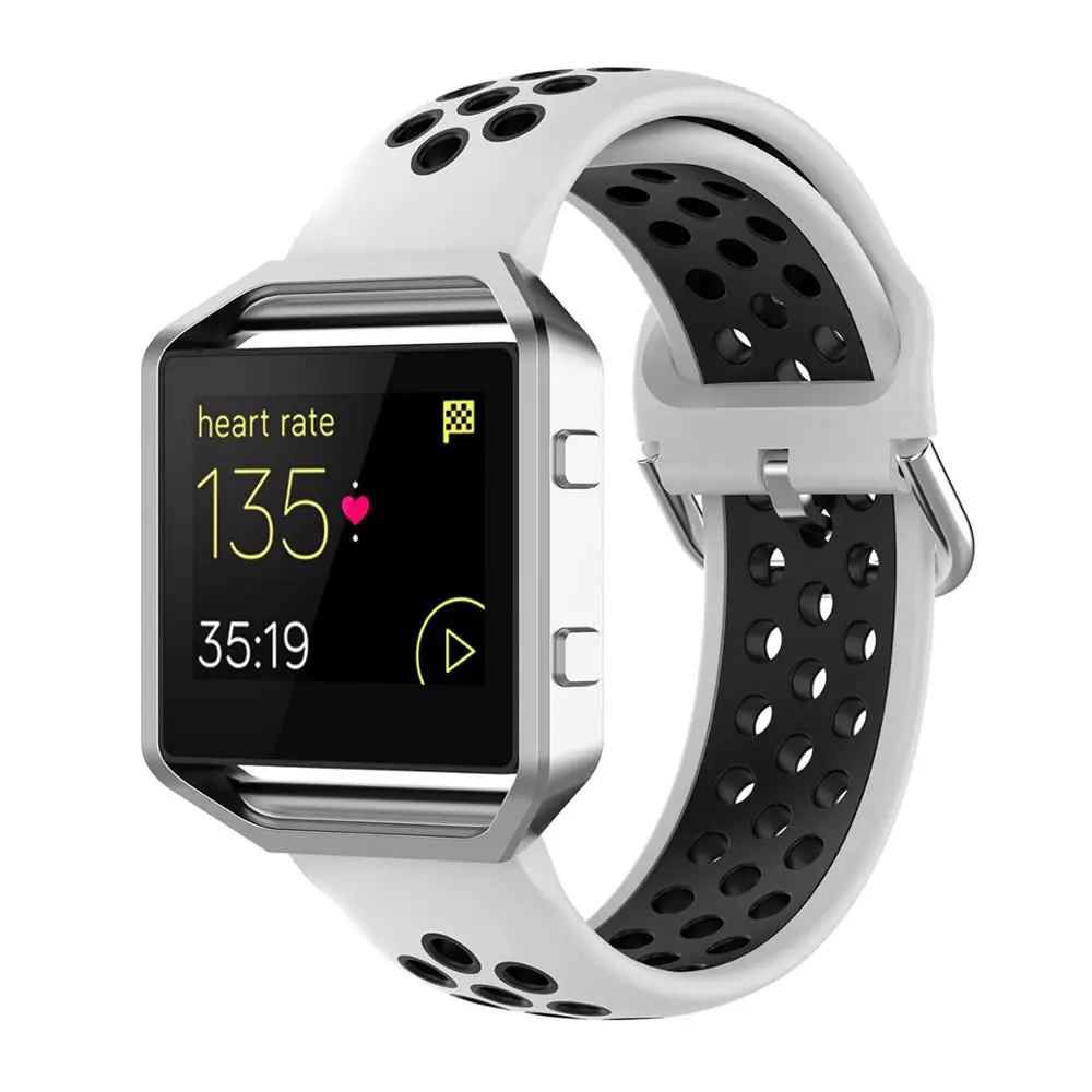 Silicone Watch Band for Fitbit Blaze Strap Sport Breathable Replacement Wristband Versa 2 Bracelet Watchband |