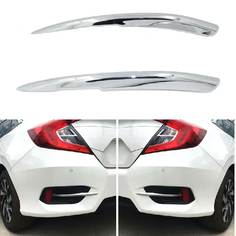 Хромированная лампа заднего противотуманного фонаря подходит для Honda Civic 10th Gen Sedan
