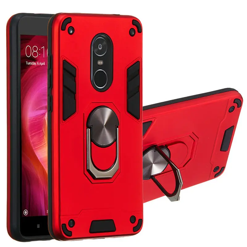 

Xiaomi Redmi Note 4 Case Shockproof Armor Phone Case For Redmi Note 4 4X Luxury Soft Silicon + Hard PC Heavy Protective Cover