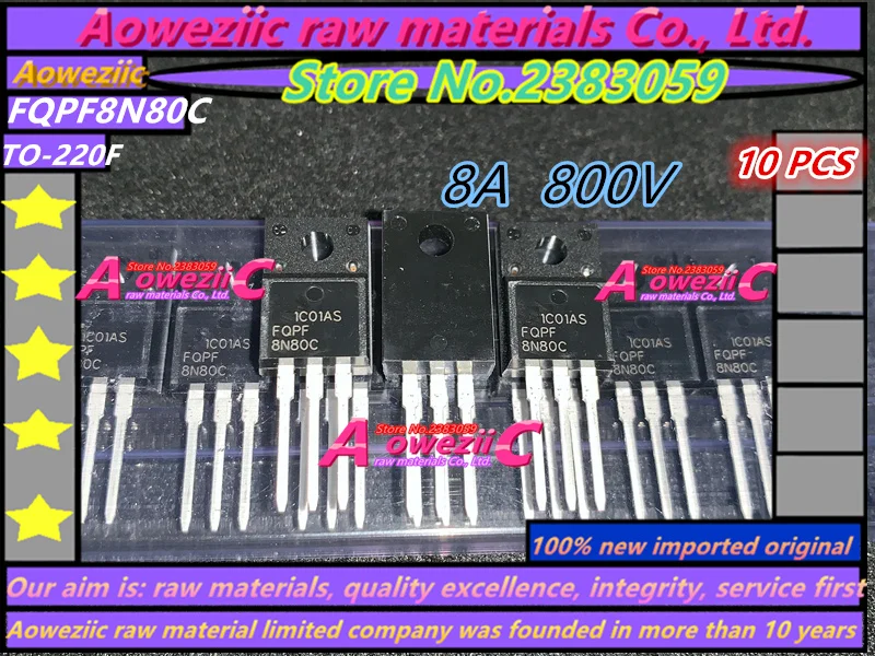 Aoweziic новая импортная оригинальная FQP4N90C 4N90C FQP30N06 30N06-220 FQPF8N80C 8N80C FQPF9N90CT 9N90CT TO-220F транзистор