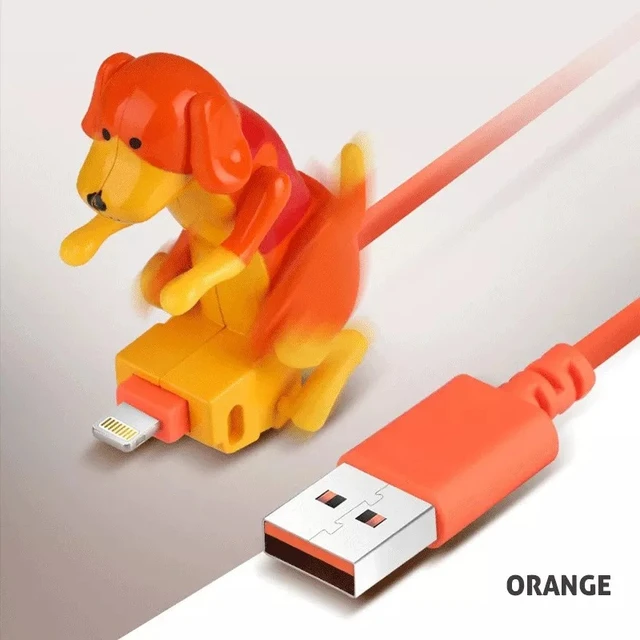 Funny Humping Dog Fast Charger Cable Cute Charging Line For Iphone Fast  Charger Cable Usb Type