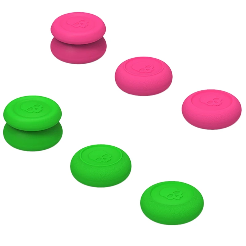 Green pink Кожа, для CQC и FPS Thumb Grip набор джойстика крышка аналогового джойстика Крышка для nintendo Switch Pro контроллер и PS4/Slim/Pro контроллер R - Цвет: Green pink