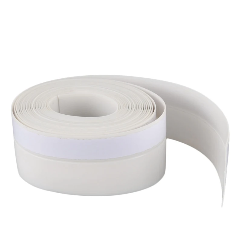 White 45mm 5 м самоклеящаяся газа Excluder окна, двери уплотнение погода лента - Цвет: White 45mm