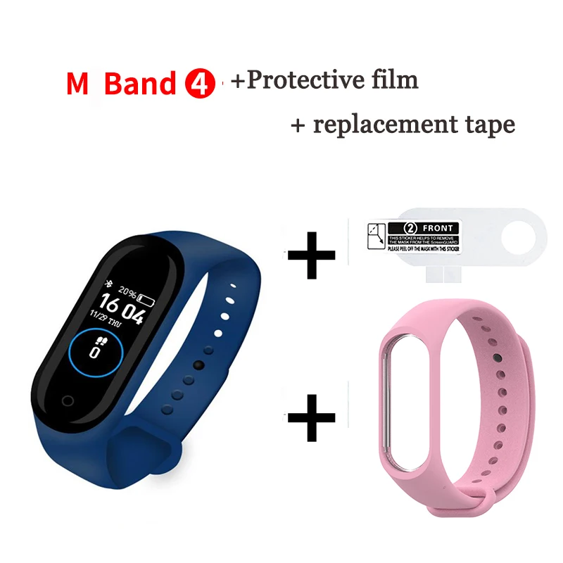 6 M4 New Smart Bracelet With Replacement With Smart Belt Heart Rate Activity Fitness Tracker Daily Sports Wear Wild M4 - Цвет: 6