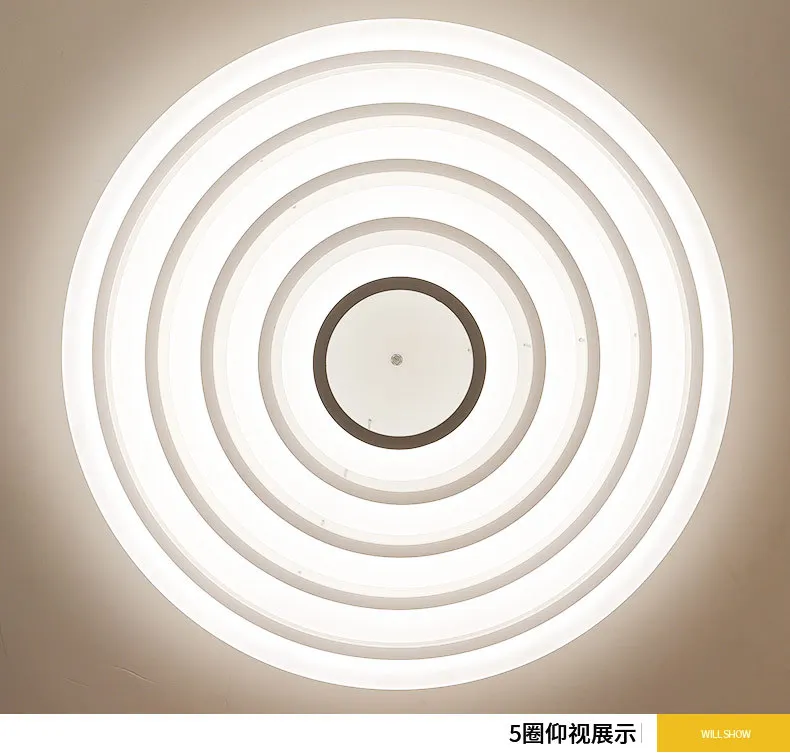 Living room lamp bedroom lamp warm romantic postmodern minimalist atmosphere led ceiling lamp round household lamps