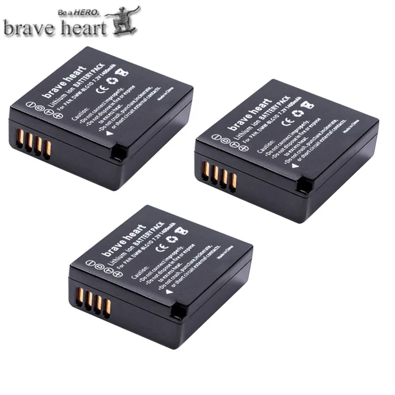 DMW-BLG10 dmw blg10 Аккумулятор для камеры+ lcd USB двойное зарядное устройство для Panasonic Lumix DMC-GF6 GX7GX80GX85 GX7 Mark II, DMC-LX100 D-Lux - Цвет: 3battery