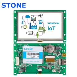 4.3 "tela táctil de tft lcd com porta rs232/ttl/usb uart