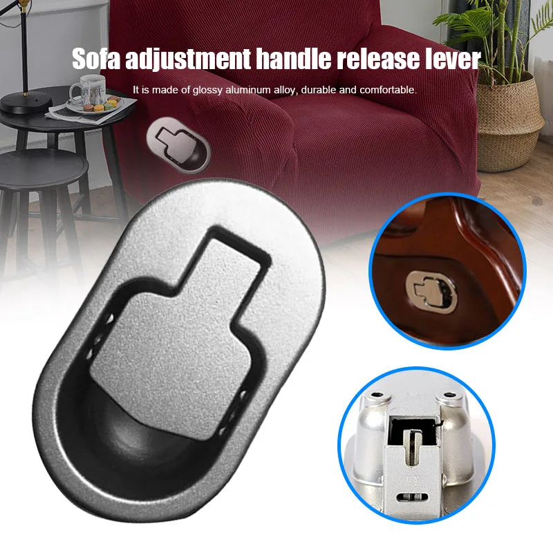

Sofa Adjustment Handle Aluminum Alloy Buckle Replacement Metal Handle Tool LB88