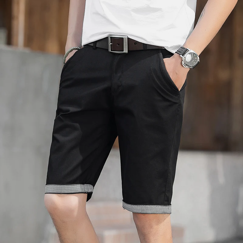 Новые поступления шорты мужские летние повседневные шорты с карманами Masculino мужские джоггеры комбинезон военные короткие брюки размера плюс 42 спортивные штаны - Цвет: black