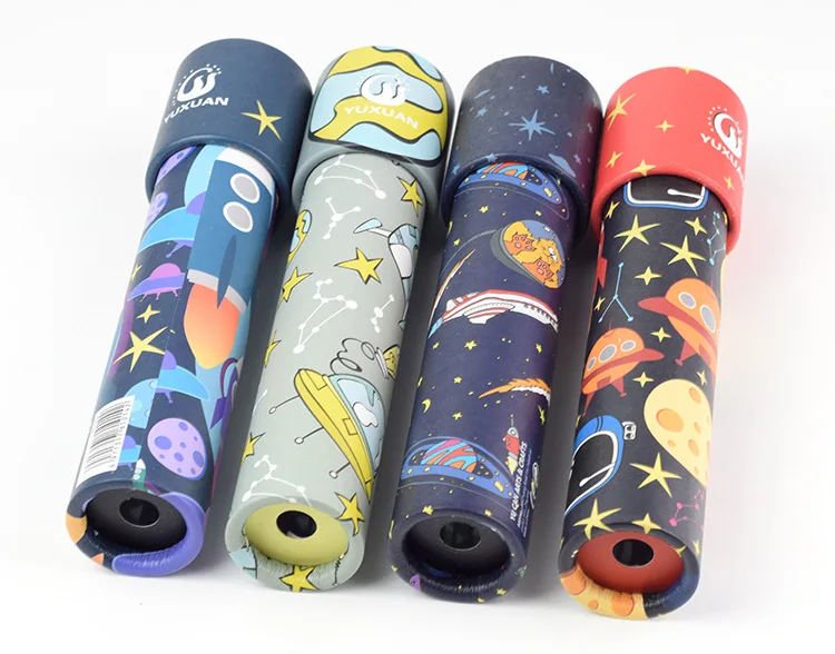 Creative Paper Cartoon Rotating Kaleidoscope Children Educational Toys 9