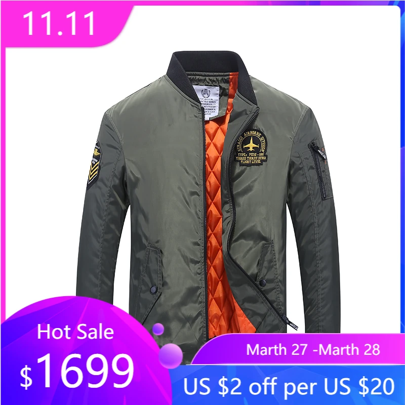 Taiziqi Pilot Jacket Men Thermal Tactical Jacket Military Winbreaker Baseball Jacket Custom Winter Blue Coat Men Patriots Jackets Aliexpress