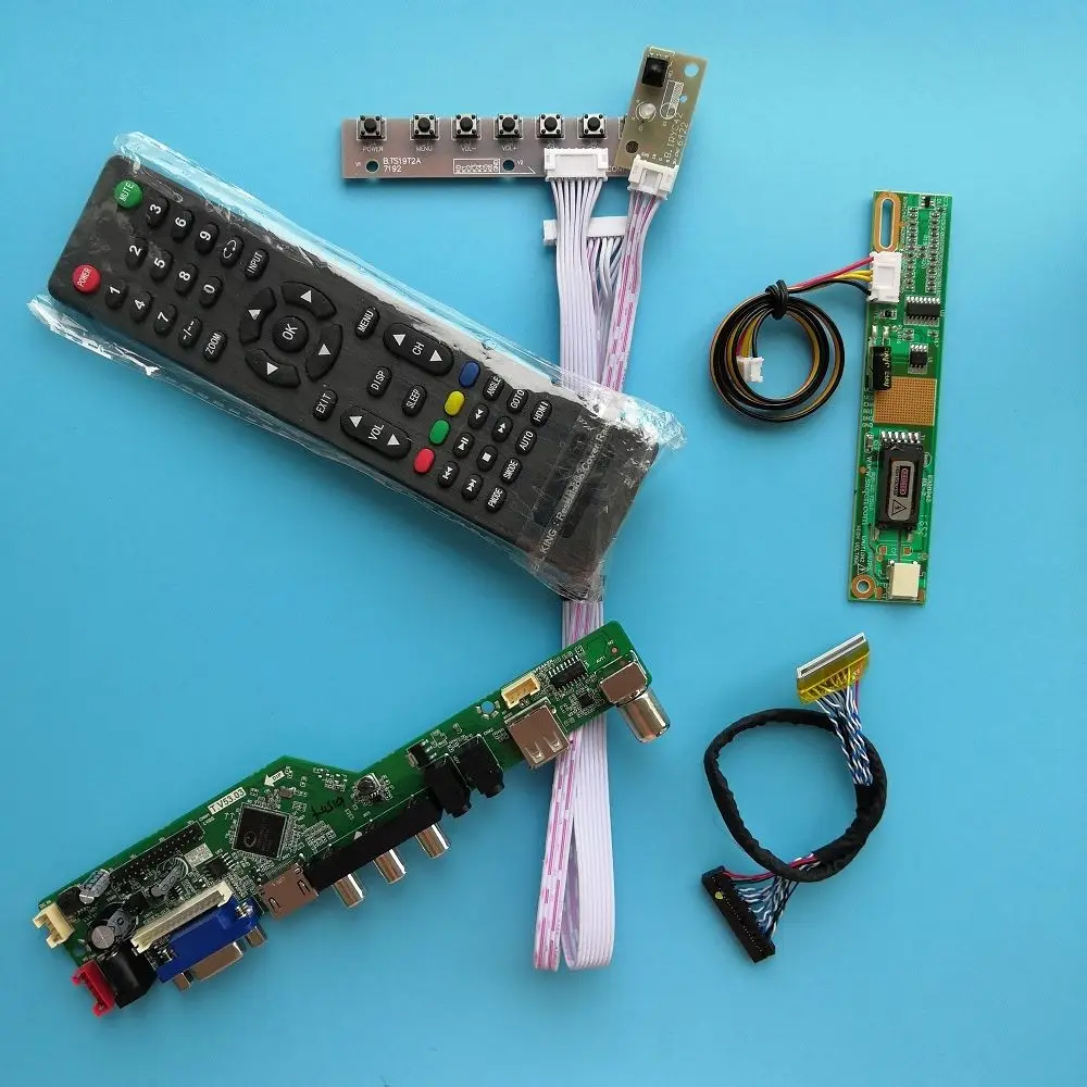 

Панель управления для BT154HG01 HT154WX1 M154NWW1 1280*800 30Pin LVDS, плата контроллера экрана 1ccfl AV VGA USB HDMI-совместимая